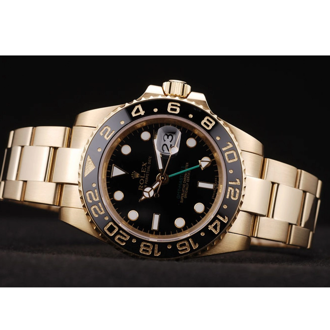 Aaa replica watch Black II Rolex GMT Bezel 98228 Master Black Ceramic Dial 0627